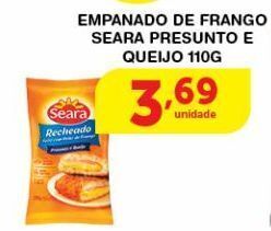 Roldão Empanado de frango seara presunto e queijo 110g oferta