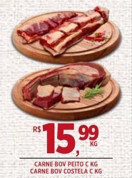 DB Supermercados Carne bovina peito kg oferta