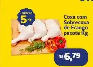 Coxa com sobrecoxa de frango pacote kg