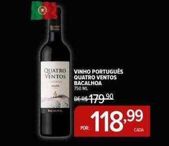 Perini Vinho português quatro ventos bacalhoa oferta