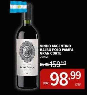Perini Vinho argentino balbo polo pampa gran corte oferta