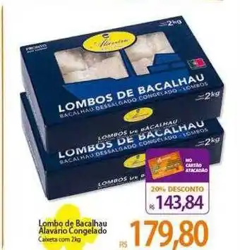 Lombo de bacalhau alavário congelado