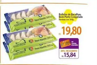 Atacadão Bolinho de bacalhau bom porto congelado oferta