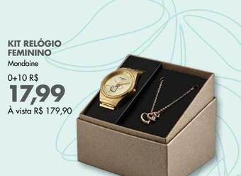 Grupo Formosa Kit relógio feminino mondaine oferta