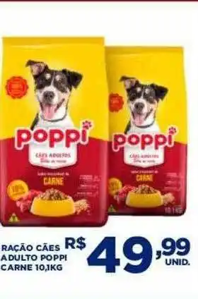 Atacado Máximo Ração cães adulto poppi carne oferta