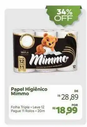 Papel higiênico mimmo