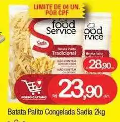 Batata palito congelada sadia