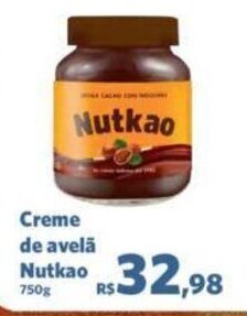 Sam's Club Creme de Avelã Nutkao 750g oferta