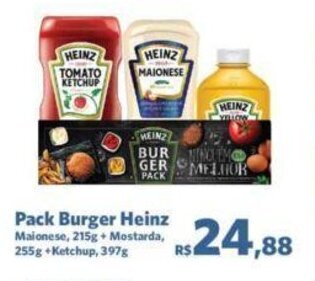 Sam's Club Pack Burger Heinz oferta