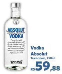 Sam's Club Vodka Absolut 750ml oferta