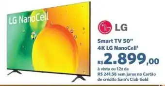 Sam's Club LG Smart TV 50" 4K Nanocell oferta