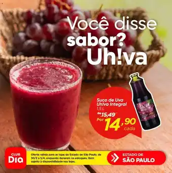 Dia Suco de Uva Uh!va Integral 1.5L oferta