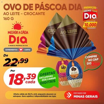 Dia Ovo de Páscoa Dia 160g oferta