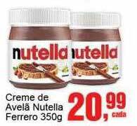 Negreiros Creme de avelã nutella ferrero oferta