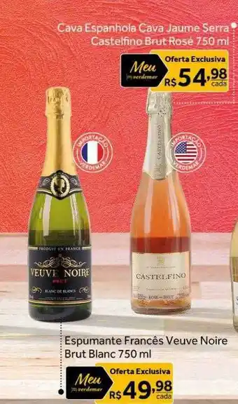 Espumante francês veuve noire brut blanc