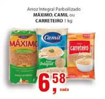 Supermercados Mundial maximo, Camil ou Carreteiro 1kg oferta