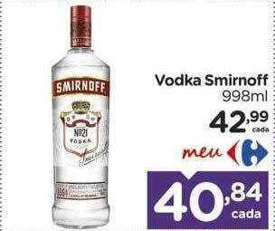 Carrefour Vodka smirnoff oferta