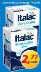 Supermercados Guanabara Creme de leite italac tp oferta