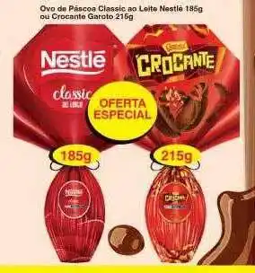 Supermercados Guanabara Ovo de páscoa classic ao leite nestlé ou crocante garoto oferta