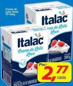 Supermercados Guanabara Creme de leite italac tp oferta