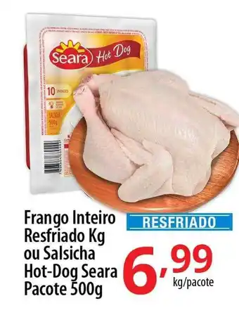 Akki Atacadista Frango inteiro resfriado kg ou salsicha hot-dog seara oferta