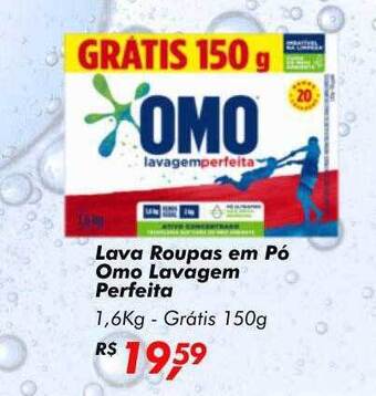 Big Box Lava roupas em pó omo lavagem perfeita oferta