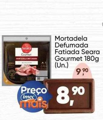 Imec Supermercados Mortadela defumada fatiada seara gourmet oferta
