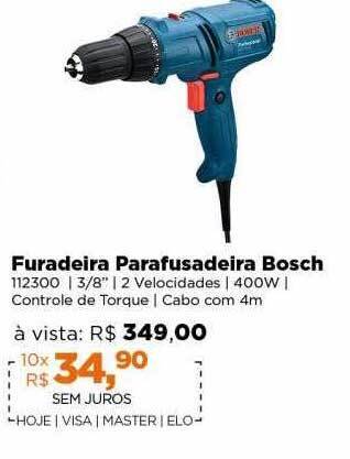 Lojas TaQi Furadeira parafusadeira bosch oferta