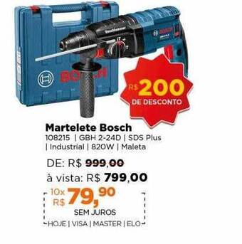 Lojas TaQi Martelete bosch oferta