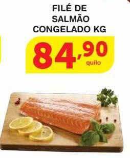 Roldão Filé de salmão congelado kg oferta