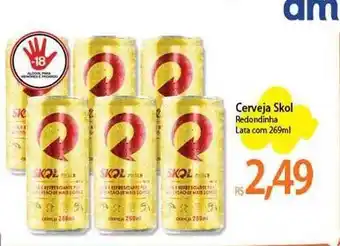 Atacadão Cerveja skol redondinha oferta