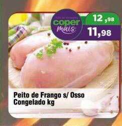 Copercana Peito de frango s- osso congelado kg oferta