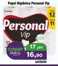 Copercana Papel higiênico personal vip oferta