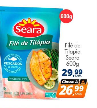 Delta Supermercados Filé de tilapia seara oferta