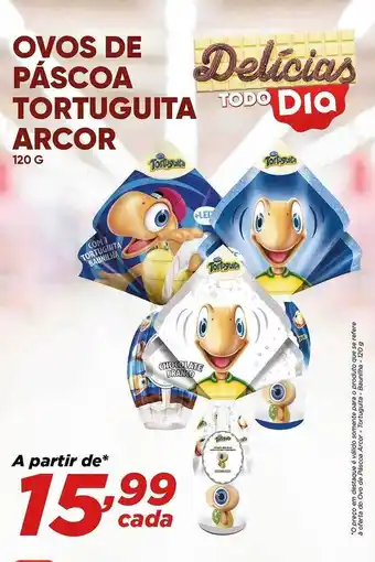 Dia Ovos de páscoa tortuguita arcor oferta