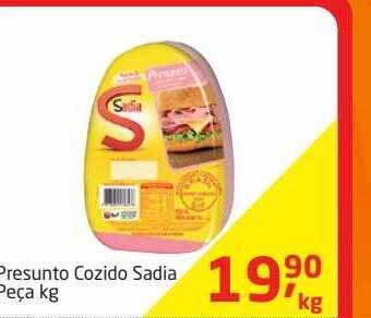 Tenda Atacado Presunto cozido sadia peça kg oferta