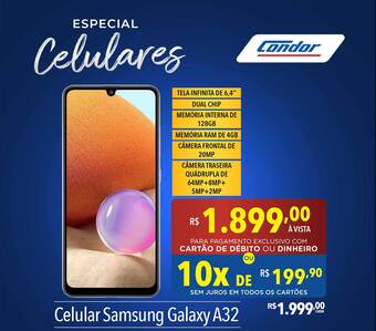 Supermercados Condor Celular samsung galaxy a32 oferta