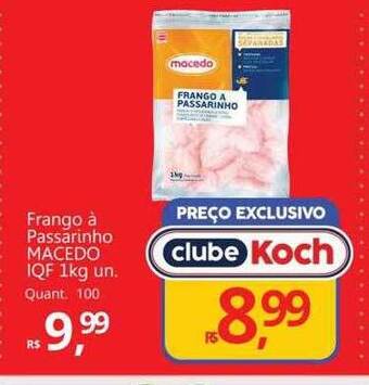 Supermercados Koch Frango à passarinho macedo iqf oferta