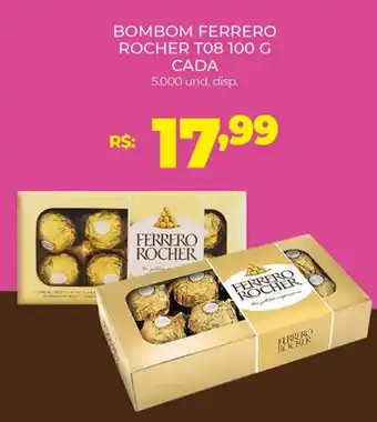 Cooper Bombom Ferrero Rocher T08 100g cada oferta