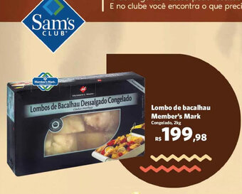 Sam's Club Lombo de Bacalhau Member's Mark 2kg oferta