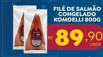 Bahamas Supermercados Filé de salmão congelado komdelli oferta