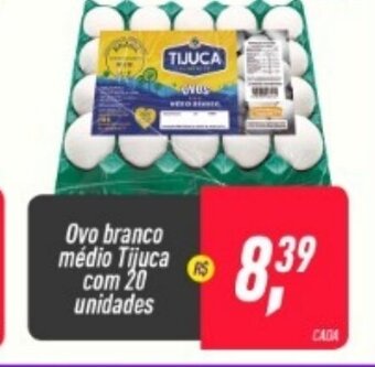 Frangolândia Ovo Branco Medio Tijuca com 20 unidades oferta