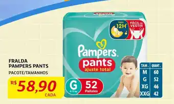 Assaí Atacadista Fralda Pampers Pants oferta