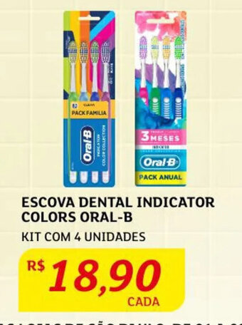 Assaí Atacadista Escova dental Indicator Colors Oral B oferta