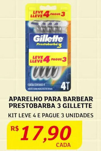Assaí Atacadista Aparelho para Barbear Prestobarba 3 Gillette oferta