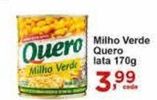 Rossi Supermercado Milho verde Quero lata 170g oferta
