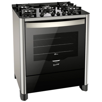 Benoit Fogão grand cheff 5 bocas com mesa de vidro acendimento automático bivolt 26989 fischer oferta