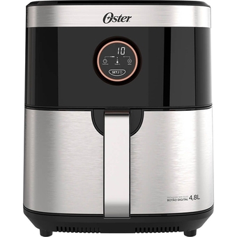 Benoit Fritadeira sem óleo 4,8 litros black inox ofrt660 1500w oster oferta