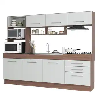 Benoit Kit cozinha móveis primavera cs572 monalisa 7 portas 2 gavetas oferta