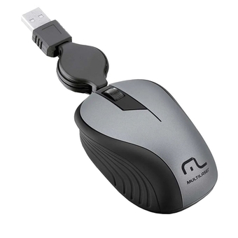 Benoit Mouse retrátil multilaser mo232 cinza oferta